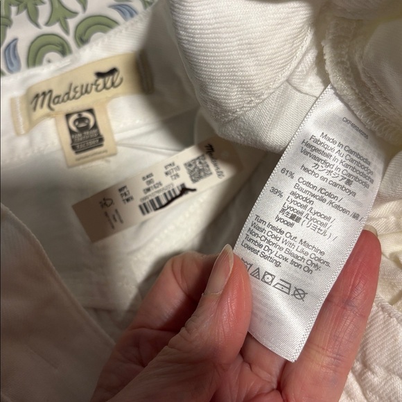 Madewell Superwide-leg Women Jeans In Airy Denim - Creamy White - Picture 5 of 11